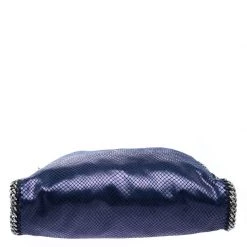 Stella McCartney Blue Faux Python Small Falabella Tote For Women -Stella McCartney Sales luxury women stella mccartney used handbags p100873 0006