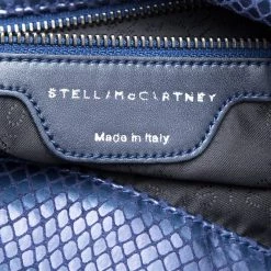 Stella McCartney Blue Faux Python Small Falabella Tote For Women -Stella McCartney Sales luxury women stella mccartney used handbags p100873 0008