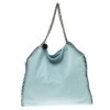 Stella McCartney Powdered Blue Faux Leather Falabella Tote For Women -Stella McCartney Sales luxury women stella mccartney used handbags p101082 001
