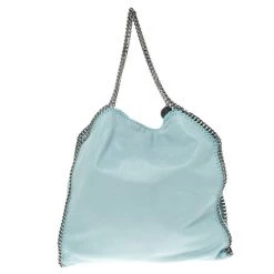 Stella McCartney Powdered Blue Faux Leather Falabella Tote For Women -Stella McCartney Sales luxury women stella mccartney used handbags p101082 004