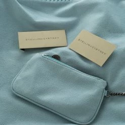 Stella McCartney Powdered Blue Faux Leather Falabella Tote For Women -Stella McCartney Sales luxury women stella mccartney used handbags p101082 009