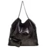 Stella McCartney Black Iridescent Faux Leather Large Falabella Tote For Women -Stella McCartney Sales luxury women stella mccartney used handbags p103021 001