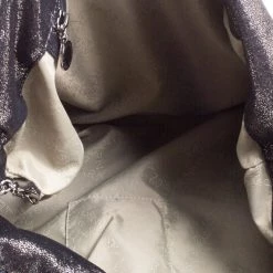 Stella McCartney Black Iridescent Faux Leather Large Falabella Tote For Women -Stella McCartney Sales luxury women stella mccartney used handbags p103021 007