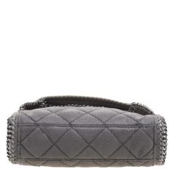 Stella McCartney Grey Faux Leather Falabella Crossbody Bag For Women 18 Stella McCartney Grey Faux Leather Falabella Crossbody Bag For Women -Stella McCartney Sales luxury women stella mccartney used handbags p103281 006