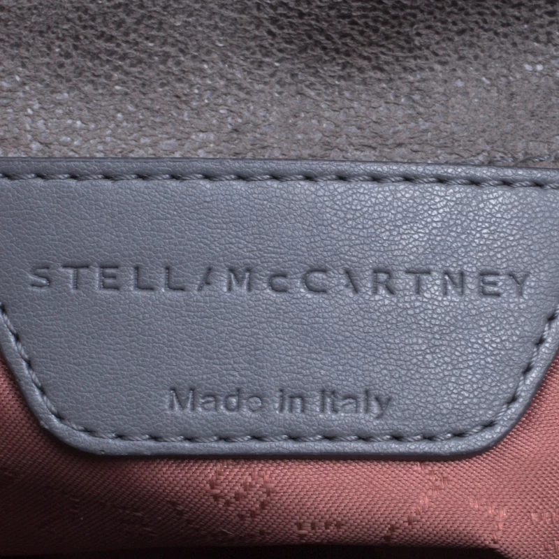 Stella McCartney Grey Faux Leather Falabella Crossbody Bag For Women 10 Stella McCartney Grey Faux Leather Falabella Crossbody Bag For Women - Image 8