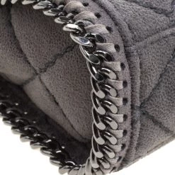 Stella McCartney Grey Faux Leather Falabella Crossbody Bag For Women 22 Stella McCartney Grey Faux Leather Falabella Crossbody Bag For Women -Stella McCartney Sales luxury women stella mccartney used handbags p103281 010