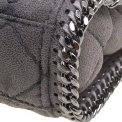 Stella McCartney Grey Faux Leather Falabella Crossbody Bag For Women 23 Stella McCartney Grey Faux Leather Falabella Crossbody Bag For Women -Stella McCartney Sales luxury women stella mccartney used handbags p103281 011