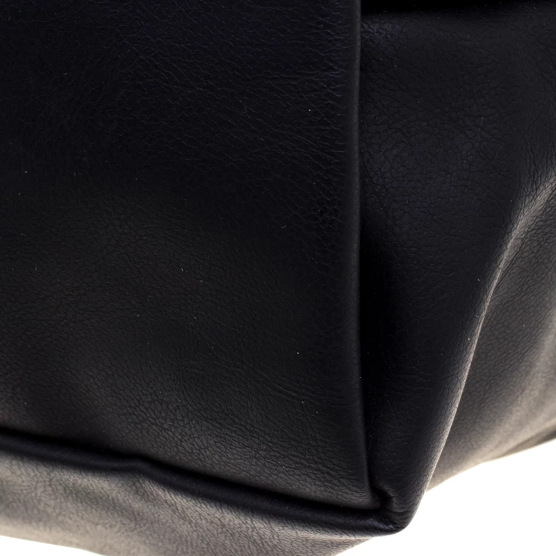 Stella McCartney Black Leather Shopper Tote For Women 15 Stella McCartney Black Leather Shopper Tote For Women - Image 13