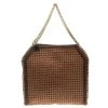 Stella McCartney Brown Wicker Faux Leather Small Falabella Bag For Women -Stella McCartney Sales luxury women stella mccartney used handbags p106924 001