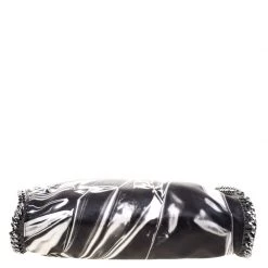 Stella McCartney Black/White Satin Small Falabella Tote For Women -Stella McCartney Sales luxury women stella mccartney used handbags p107114 006