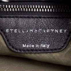 Stella McCartney Black/White Satin Small Falabella Tote For Women -Stella McCartney Sales luxury women stella mccartney used handbags p107114 008