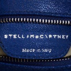 Stella McCartney Blue Faux Leather Falabella Foldover Clutch For Women -Stella McCartney Sales luxury women stella mccartney used handbags p107134 008