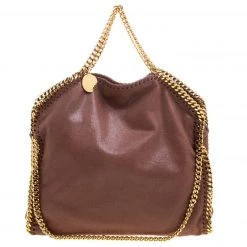 Stella McCartney Copper Faux Leather Falabella Tote For Women