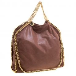 Stella McCartney Copper Faux Leather Falabella Tote For Women -Stella McCartney Sales luxury women stella mccartney used handbags p109298 004