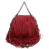 Stella McCartney Red Faux Leather Mini Falabella Fringe Tote For Women -Stella McCartney Sales luxury women stella mccartney used handbags p109368 001