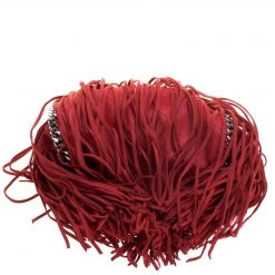 Stella McCartney Red Faux Leather Mini Falabella Fringe Tote For Women -Stella McCartney Sales luxury women stella mccartney used handbags p109368 006