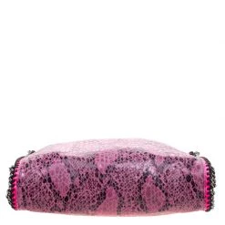 Stella McCartney Pink Faux Python Small Falabella Tote For Women -Stella McCartney Sales luxury women stella mccartney used handbags p114310 0007