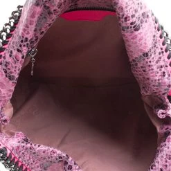 Stella McCartney Pink Faux Python Small Falabella Tote For Women -Stella McCartney Sales luxury women stella mccartney used handbags p114310 0008