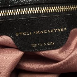 Stella McCartney Black Shaggy Deer Faux Leather Small Falabella Tote For Women 20 Stella McCartney Black Shaggy Deer Faux Leather Small Falabella Tote For Women -Stella McCartney Sales luxury women stella mccartney used handbags p115187 008