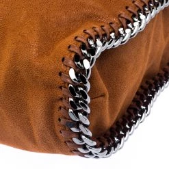Stella McCartney Brown Faux Leather Falabella Tote For Women -Stella McCartney Sales luxury women stella mccartney used handbags p117565 0012