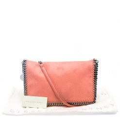 Stella McCartney Peach Faux Leather Falabella Shoulder Bag For Women -Stella McCartney Sales luxury women stella mccartney used handbags p117806 0010