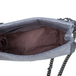 Stella McCartney Silver Faux Leather Falabella Clutch For Women -Stella McCartney Sales luxury women stella mccartney used handbags p11882 013
