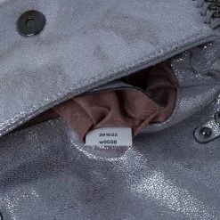 Stella McCartney Silver Faux Leather Falabella Clutch For Women -Stella McCartney Sales luxury women stella mccartney used handbags p11882 015