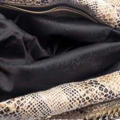 Stella McCartney Beige Faux Python Small Falabella Tote For Women -Stella McCartney Sales luxury women stella mccartney used handbags p119297 007
