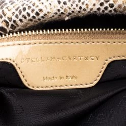 Stella McCartney Beige Faux Python Small Falabella Tote For Women -Stella McCartney Sales luxury women stella mccartney used handbags p119297 008