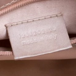 Stella McCartney Pink Faux Suede Pleated Shoulder Bag For Women 21 Stella McCartney Pink Faux Suede Pleated Shoulder Bag For Women -Stella McCartney Sales luxury women stella mccartney used handbags p123254 008