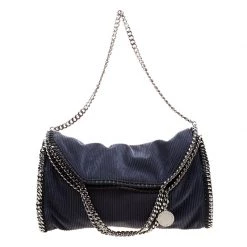 Stella McCartney Blue Corduroy Small Falabella Tote For Women -Stella McCartney Sales luxury women stella mccartney used handbags p123376 003