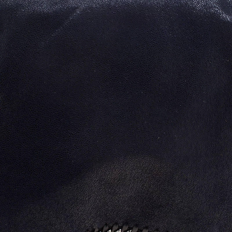 Stella McCartney Dark Blue Faux Leather Flap Shoulder Bag For Women 7 Stella McCartney Dark Blue Faux Leather Flap Shoulder Bag For Women - Image 5