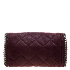 Stella McCartney Burgundy Faux Leather Falabella Crossbody Bag For Women -Stella McCartney Sales luxury women stella mccartney used handbags p123531 004