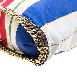 Stella McCartney Multicolor Striped Canvas Small Falabella Tote For Women -Stella McCartney Sales luxury women stella mccartney used handbags p125712 0010