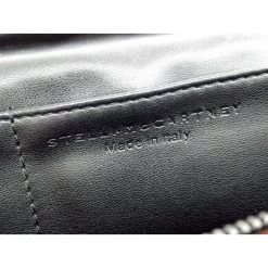 Stella McCartney Black Shaggy Deer Faux-Leather Falabella Continental Wallet For Women -Stella McCartney Sales luxury women stella mccartney used handbags p125815 005