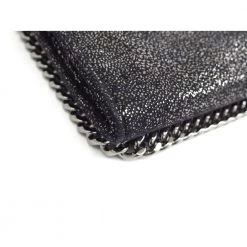 Stella McCartney Black Shaggy Deer Faux-Leather Falabella Continental Wallet For Women -Stella McCartney Sales luxury women stella mccartney used handbags p125815 006