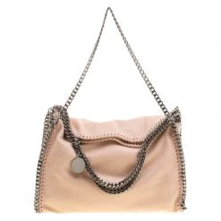 Stella McCartney Powder Pink Faux Leather Falabella Tote For Women -Stella McCartney Sales luxury women stella mccartney used handbags p128813 0003