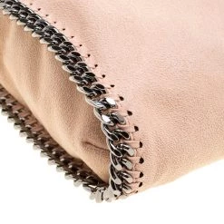 Stella McCartney Powder Pink Faux Leather Falabella Tote For Women -Stella McCartney Sales luxury women stella mccartney used handbags p128813 0005