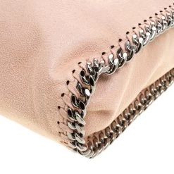 Stella McCartney Powder Pink Faux Leather Falabella Tote For Women -Stella McCartney Sales luxury women stella mccartney used handbags p128813 0011