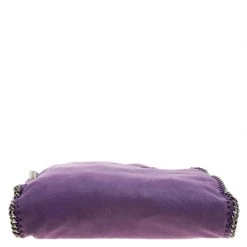 Stella McCartney Purple Faux Leather Falabella Fold Over Tote For Women -Stella McCartney Sales luxury women stella mccartney used handbags p129865 0007