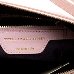Stella McCartney Pink Faux Leather And Canvas Shoulder Bag For Women -Stella McCartney Sales luxury women stella mccartney used handbags p129972 0008