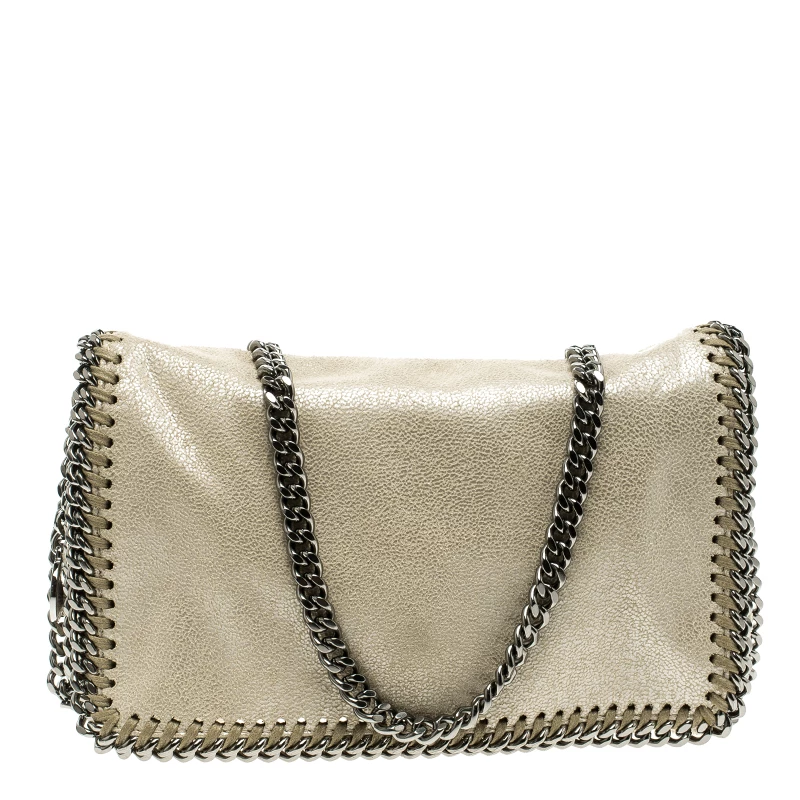 Stella McCartney Cream Leather Falabella Crossbody Bag For Women 3 Stella McCartney Cream Leather Falabella Crossbody Bag For Women