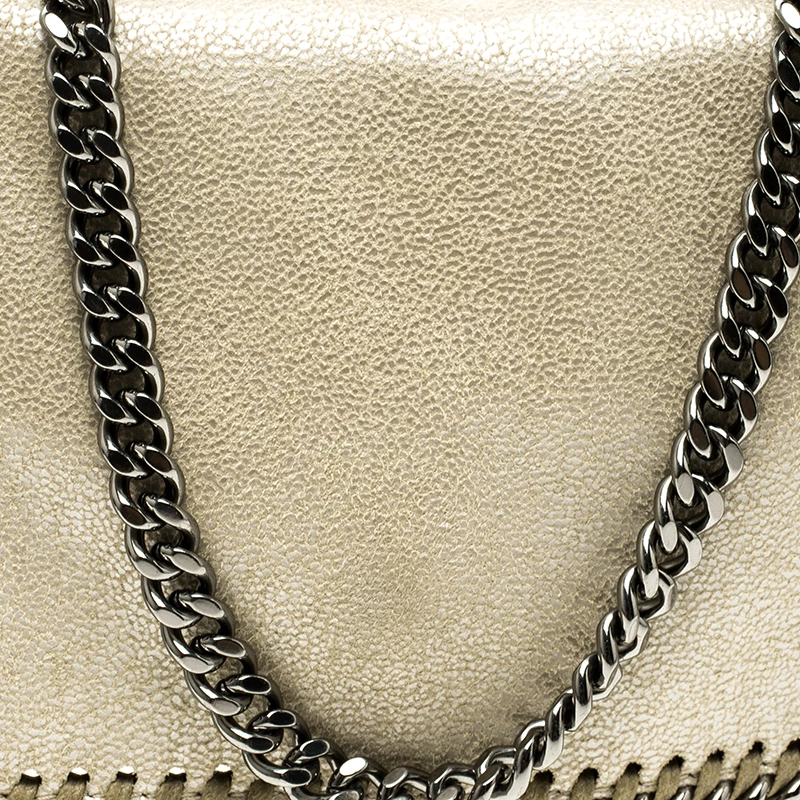 Stella McCartney Cream Leather Falabella Crossbody Bag For Women 7 Stella McCartney Cream Leather Falabella Crossbody Bag For Women - Image 5