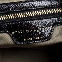 Stella McCartney Black Coated Fabric Shoulder Bag For Women -Stella McCartney Sales luxury women stella mccartney used handbags p137653 008
