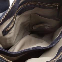 Stella McCartney Dark Blue Faux Suede Tote For Women 19 Stella McCartney Dark Blue Faux Suede Tote For Women -Stella McCartney Sales luxury women stella mccartney used handbags p137863 007