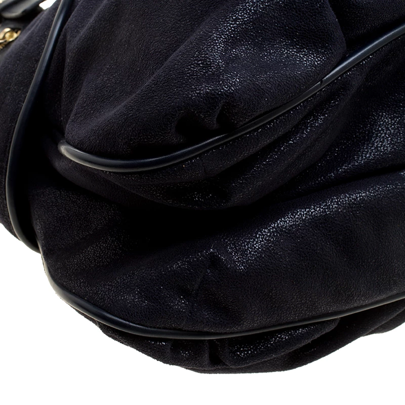 Stella McCartney Dark Blue Faux Suede Tote For Women 12 Stella McCartney Dark Blue Faux Suede Tote For Women - Image 10