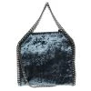 Stella McCartney Blue Velvet Mini Falabella Tote For Women 1 Stella McCartney Blue Velvet Mini Falabella Tote For Women -Stella McCartney Sales luxury women stella mccartney used handbags p138084 001