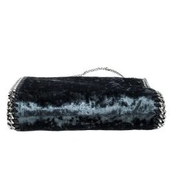 Stella McCartney Blue Velvet Mini Falabella Tote For Women -Stella McCartney Sales luxury women stella mccartney used handbags p138084 006