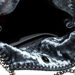 Stella McCartney Blue Velvet Mini Falabella Tote For Women -Stella McCartney Sales luxury women stella mccartney used handbags p138084 007