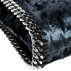 Stella McCartney Blue Velvet Mini Falabella Tote For Women -Stella McCartney Sales luxury women stella mccartney used handbags p138084 010